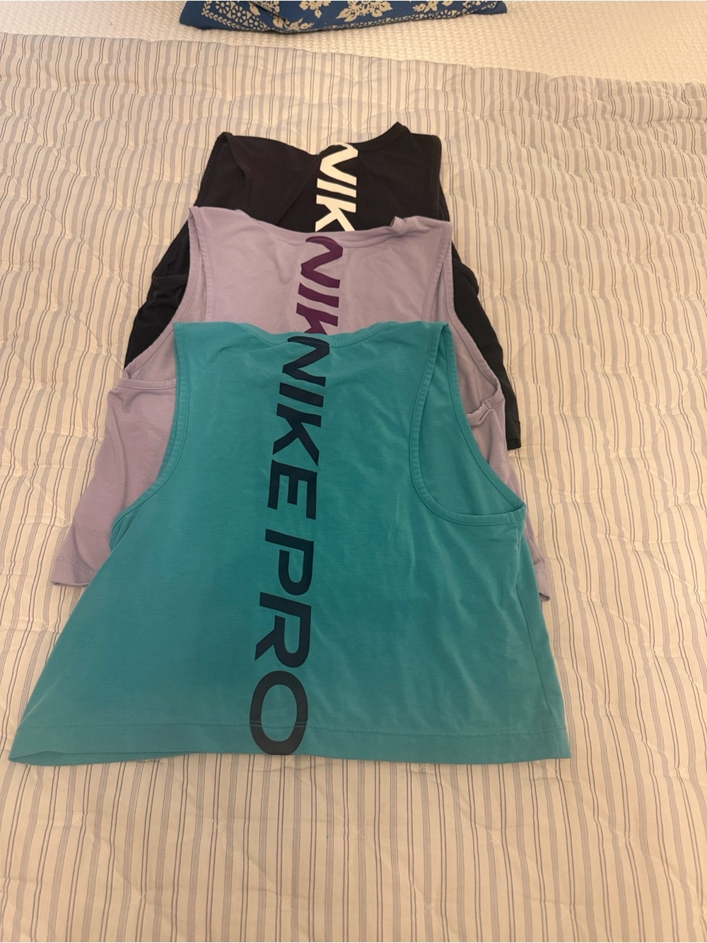 3 Nike girls crop tank tops- all size large -$18